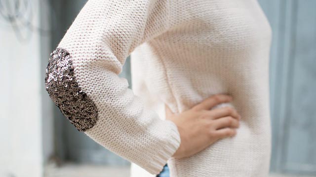 Sewn-on elbow patches